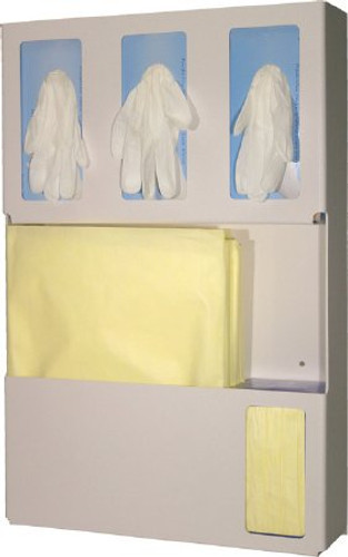 BOWMAN PPE Apparel Dispenser Quartz Beige ABS Plastic Manual Wall Mount LD-007 Case/1