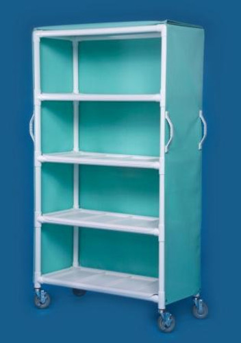 Deluxe Linen Cart 4 Casters 4 Inch PVC LC36-3 Each/1 - 36303405