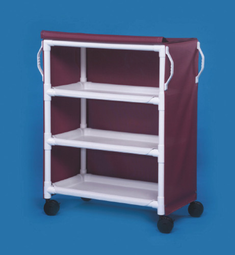 Deluxe Linen Cart 4 Casters 4 Inch PVC LC36-3 Each/1 - 36303407