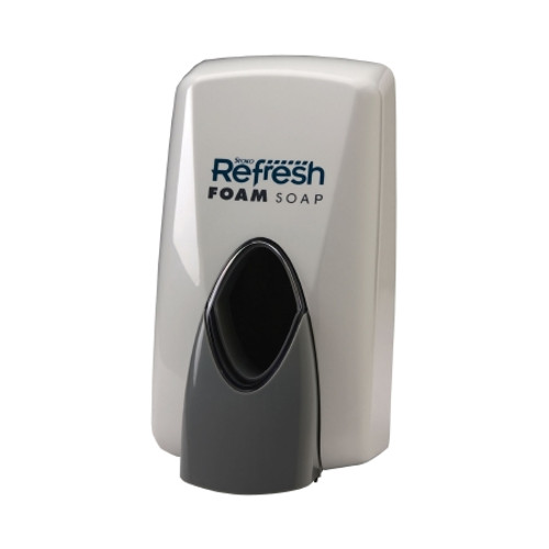 Stoko Refresh Skin Care Dispenser White Plastic Push Bar 800 mL Wall Mount 30290 Case/10