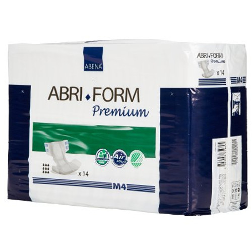 Adult Incontinent Brief Abri-Form Premium Tab Closure Medium Disposable Heavy Absorbency 43063 Case/56