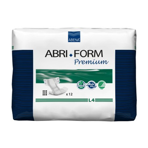 Adult Incontinent Brief Abri-Form Premium Tab Closure Large Disposable Heavy Absorbency 43068 BG/12