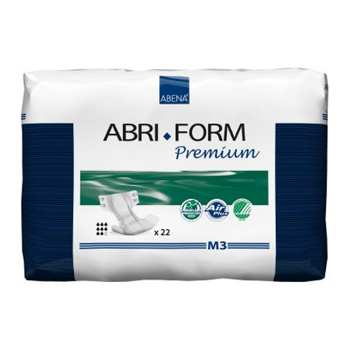 Adult Incontinent Brief Abri-Form Premium Tab Closure Medium Disposable Heavy Absorbency 43062 BG/22