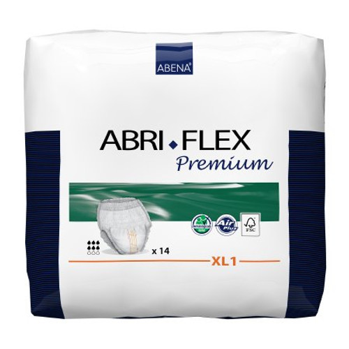 Adult Absorbent Underwear Abri-Flex Pull On X-Large Disposable Moderate Absorbency 41089 BG/14