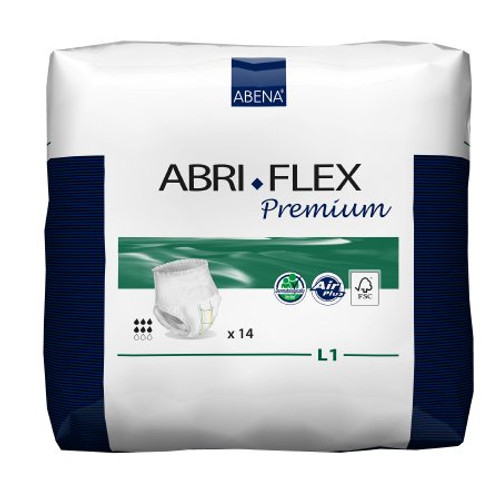 Adult Absorbent Underwear Abri-Flex Pull On Large Disposable Moderate Absorbency 41086 BG/14