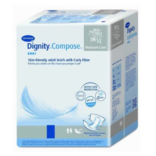 Adult Incontinent Brief Dignity Compose Tab Closure X-Large Disposable Heavy Absorbency 222426 BG/20