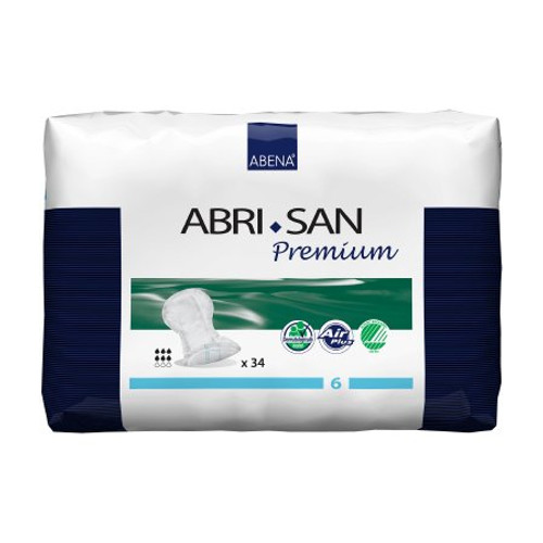 Bladder Control Pad Abri-San 25 Inch Length Moderate Absorbency Fluff Unisex Disposable 9378 Case/102