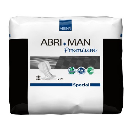 Incontinence Liner Abri-Man Special 28.74 Inch Length Heavy Absorbency Fluff Male Disposable 300744 Case/84