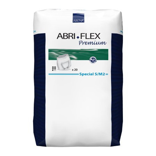 Adult Absorbent Underwear Abri-Flex Premium Pull On Small / Medium Disposable Moderate Absorbency 41073 Case/120