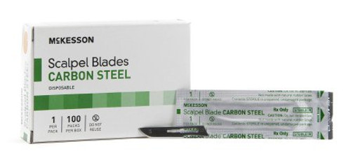 McKesson Brand Surgical Blade Carbon Steel Size 10 Sterile Disposable 1632 Case/5000