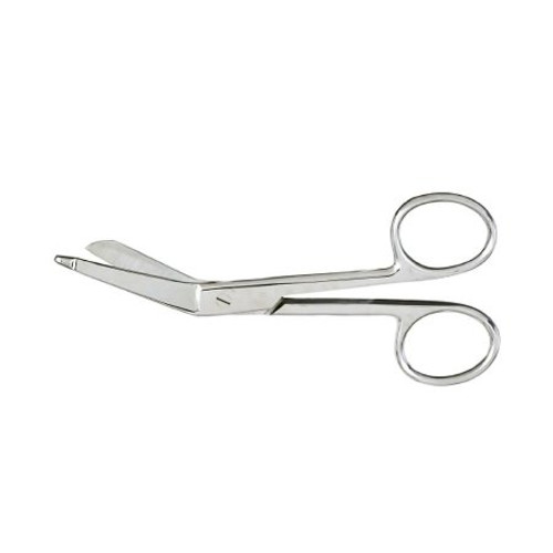 Bandage Scissors Lister 5-1/2 inch Finger Ring Handle Angled Sharp/Sharp T-190 Each/1
