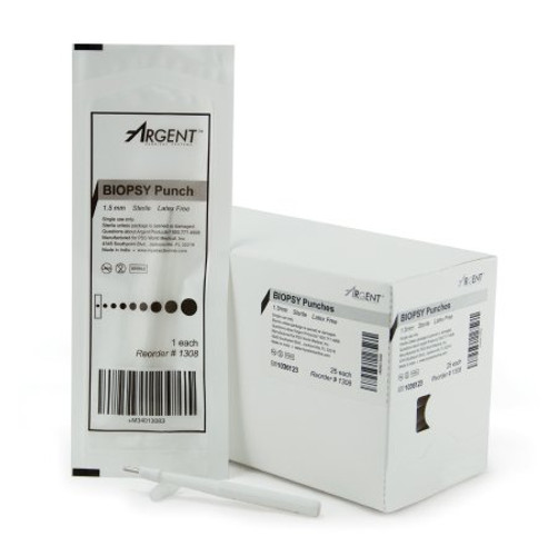Biopsy Punch McKesson Argent Dermal 1.5 mm 1308 Box/25 Biopsy Punch McKesson Argent Dermal 1.5 mm 1308 Box/25