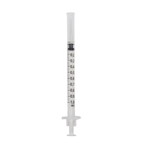 Allergist Tay McKesson 1 mL 27 Gauge 1/2 Inch Attached Needle Without Safety 16-SNALL1C27 TR/25