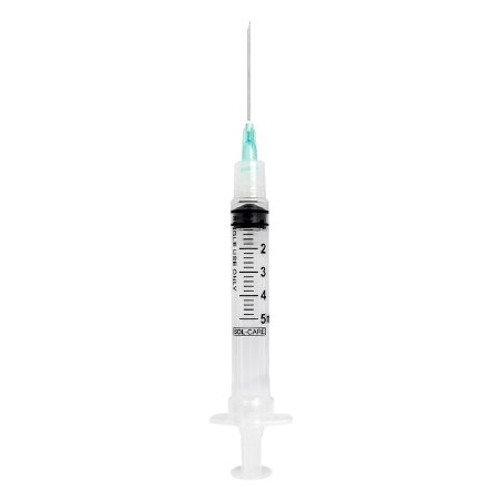 Syringe with Hypodermic Needle Omnifix Duo 5 mL 27 Gauge 1-1/2 Inch Detachable Needle Without Safety 4610529-02 Box/100