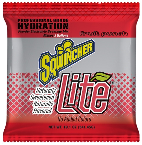 Electrolyte Replenishement Drink Mix Sqwincher Lite Fruit Punch 19.1 oz. X360-M5600 Pack/1