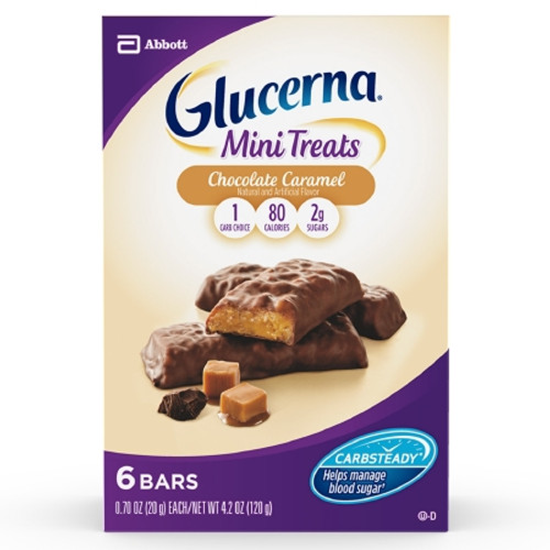 Oral Supplement Glucerna Mini Snacks Chocolate Caramel 0.70 oz. Individual Packet Ready to Use 63027 Each/1