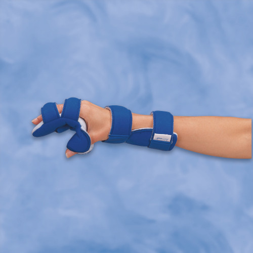 Resting Hand Splint DeRoyal LMB Wire / Foam Left Hand Blue Medium 325CL Each/1