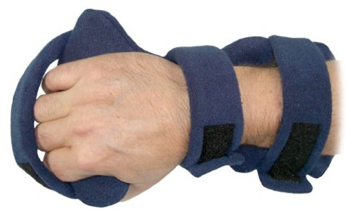 Hand Orthosis Comfy Terrycloth Left or Right Hand Blue Adult 081503846 Each/1