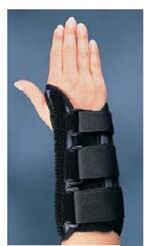 Wrist Splint Premier With Thumb Spica Aluminum / Foam Right Hand Black / Blue X-Large 08144565 Each/1