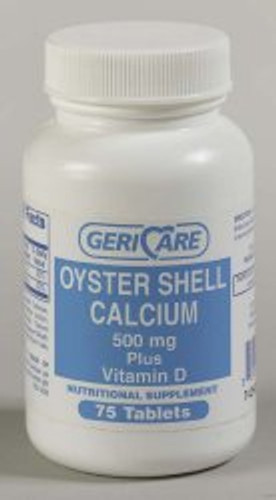 Calcium with Vitamin D Supplement McKesson Brand 200 IU / 500 mg Strength Tablet 75 per Bottle 57896074275 BT/75