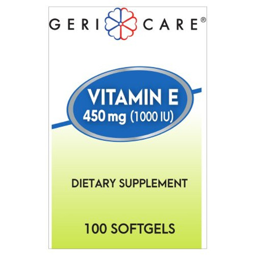 Vitamin E Supplement McKesson Brand 1000 IU Strength Softgel 100 per Bottle 57896075301 BT/100