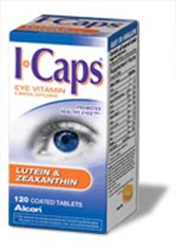 Eye Vitamin and Mineral Supplement with Lutein ICaps 3300 IU / 200 mg Strength Coated Tablet 120 per Bottle 2152973 BT/1