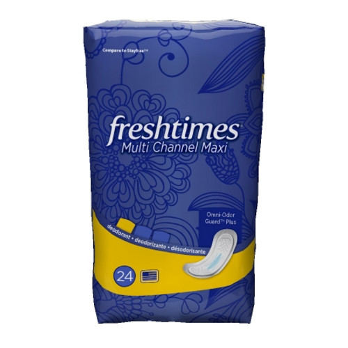 Feminine Pad Freshtimes Maxi Regular Absorbency FSH03004/3 Box/24