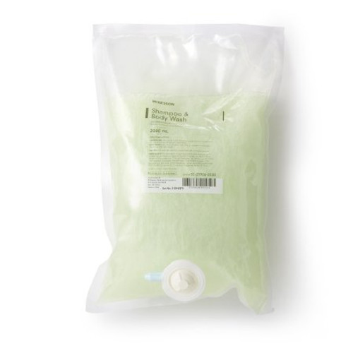 Shampoo and Body Wash McKesson 2000 mL Dispenser Refill Bag Cucumber Melon Scent 53-27906-2000 Each/1
