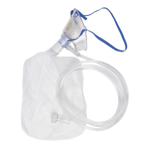 NonRebreather Oxygen Mask McKesson Elongated Pediatric One Size Fits Most Adjustable Nose Clip / Elastic Strap 16-3226E Case/50