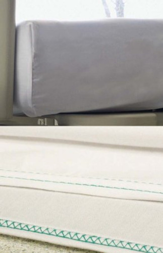 Bed Sheet Versatility Fitted 36 X 83 X 9 Inch White Cotton 35% / Polyester 65% Reusable 16940800 DZ/12