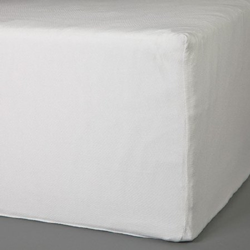 Bed Sheet Supreme Fitted 36 X 80 X 9 Inch White Cotton 60% / Polyester 40% Reusable 03644112 DZ/12