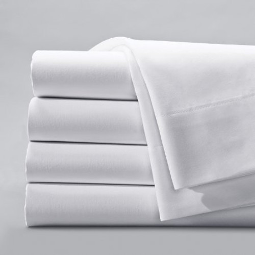 Bed Sheet Centima Flat 90 W X 115 L Inch White Cotton 70% / Polyester 30% Reusable 01215000 DZ/12
