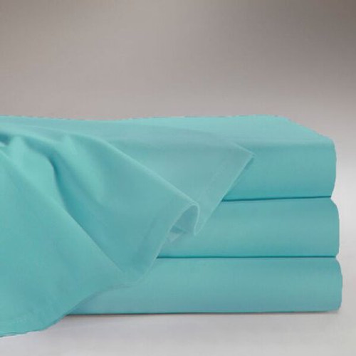 Bed Sheet Supreme Draw 55 X 72 Inch Misty Green Cotton 55% / Polyester 45% Reusable 03910322 DZ/12