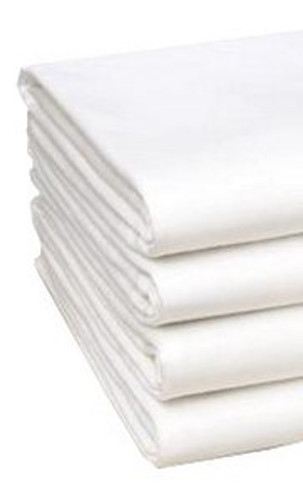 Bed Sheet Flat 38 X 80 X 9 Inch Cotton 60% / Polyester 40% Reusable 03547100 DZ/12