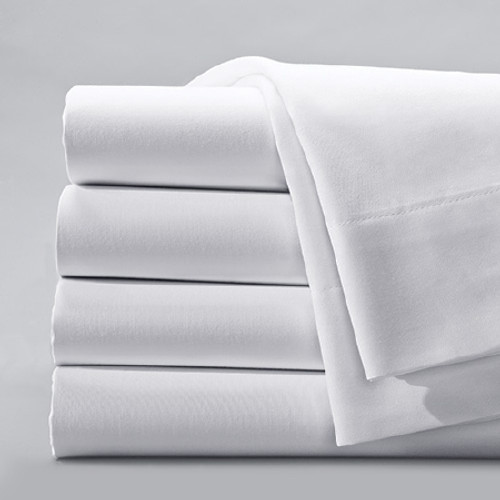 Bed Sheet Centima Fitted 60 W X 80 L X 11 D Inch White Cotton 70% / Polyester 30% Reusable 01244000 DZ/12