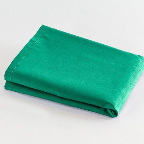 Bed Sheet Flat 66 X 113 Inch Jade Green Cotton 100% 14336323 DZ/12
