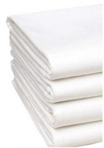Bed Sheet Fitted 54 X 80 X 9 Inch White Cotton 60% / Polyester 40% Reusable 03545100 DZ/12