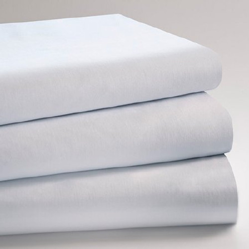 Bed Sheet Supreme Flat 66 X 104 Inch White Cotton 60% / Polyester 40% Reusable 03351100 DZ/12