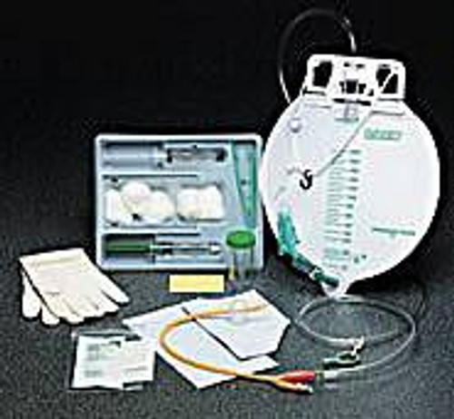 Indwelling Catheter Tray Bardex Lubricath Foley / Coude Tip 16 Fr. 5 cc Balloon Latex 901116 Each/1