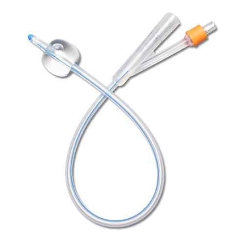 Foley Catheter Medline 2-Way Firm Tip 10 cc Balloon 18 Fr. Silicone DYND11503 Each/1