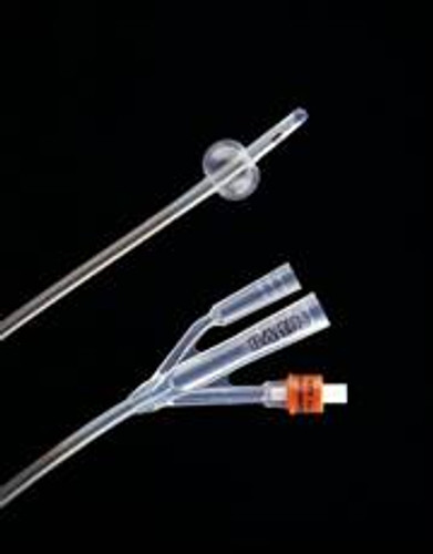 Foley Catheter PECO 2-Way Standard Tip 30 cc Balloon 30 Fr. Silicone-Elastomer Coated Latex PF6630 Box/10