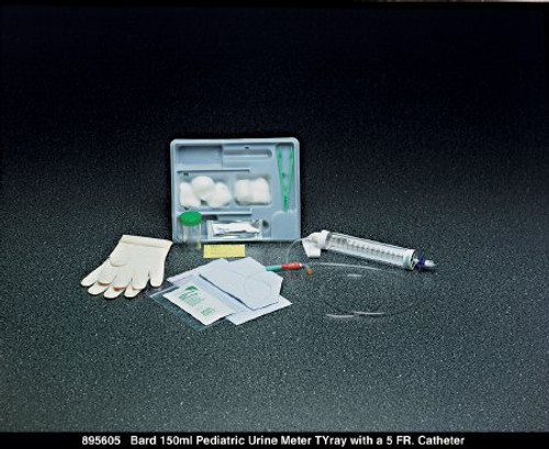 Indwelling Catheter Tray Lubricath Foley 5 Fr. 5 cc Balloon Latex 895605 Case/10