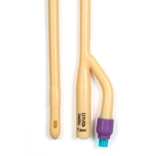 Foley Catheter PECO 2-Way Standard Tip 30 cc Balloon 26 Fr. Silicone-Elastomer Coated Latex PF6626 Box/10