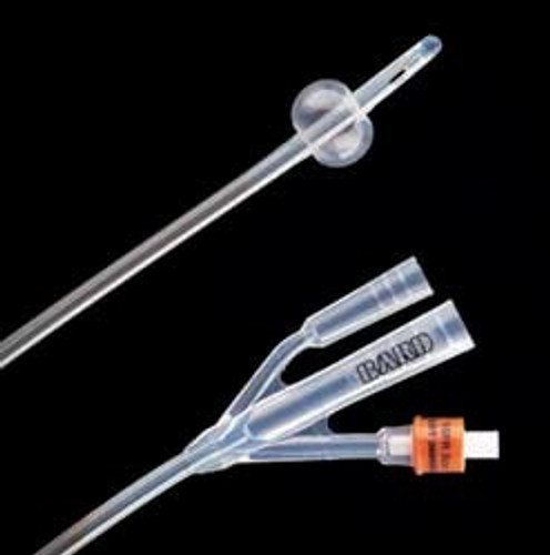 Foley Catheter Lubri-Sil 3-Way Standard Tip 30 cc Balloon 16 Fr. Antimicrobial Hydrogel Coated Silicone 73016SI Case/12