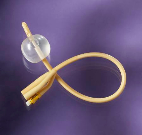 Foley Catheter Bardex Lubricath 2-Way Carson Model 5 cc Balloon 12 Fr. Hydrophilic Polymer Coated Latex 0168L12 Each/1