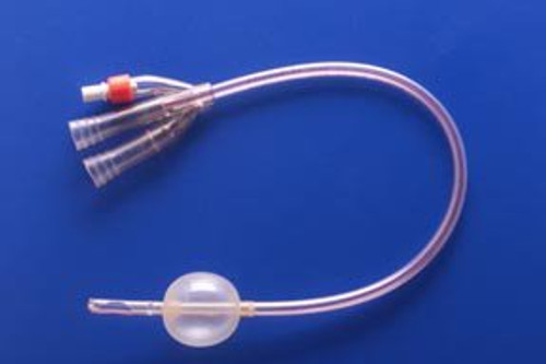 Foley Catheter Soft Simplastic 3-Way Couvelaire Tip 30 cc Balloon 24 Fr. PVC 570624 Box/10