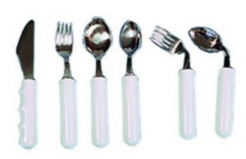Soup Spoon Weighted Silver / White 61-0038L Each/1