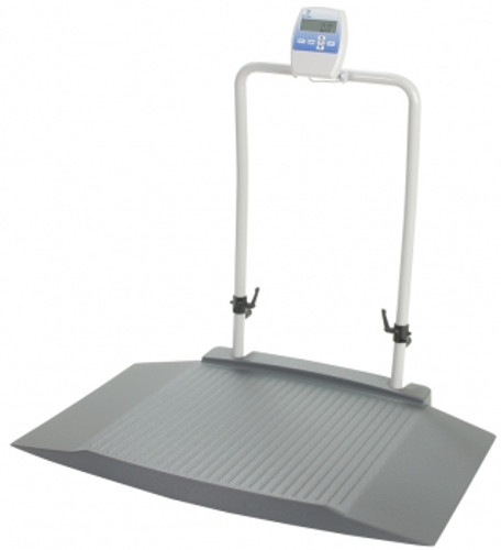 Portable Wheelchair Scale Doran Digital 800 lbs. White / Gray 6 AA Batteries AC Adapter DS8030 Each/1