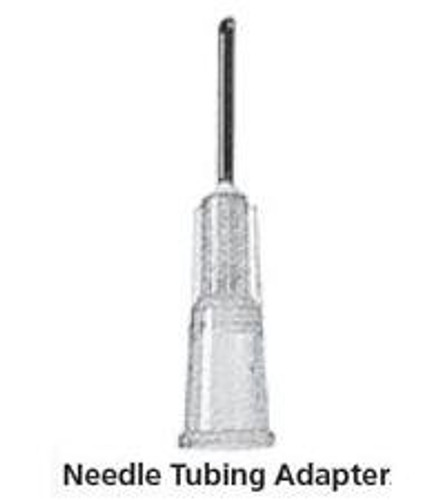 Adapter BD 18 Gauge X 1/2 Inch Sterile Single Use Needle Tubing Adapter Inside Diameter 0.042 to 0.049 Inch 408208 Box/25
