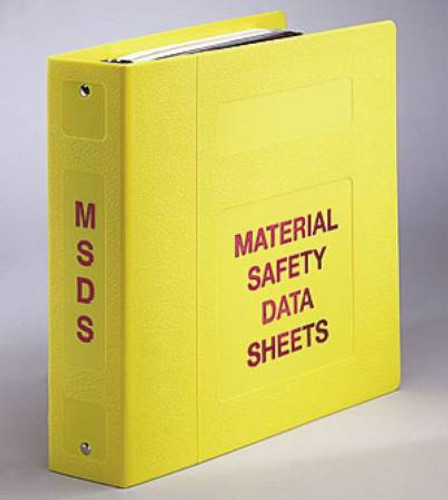 MSDS Binder 3 Ring Yellow 300 Sheets MCMMSDS3030-25 Each/1